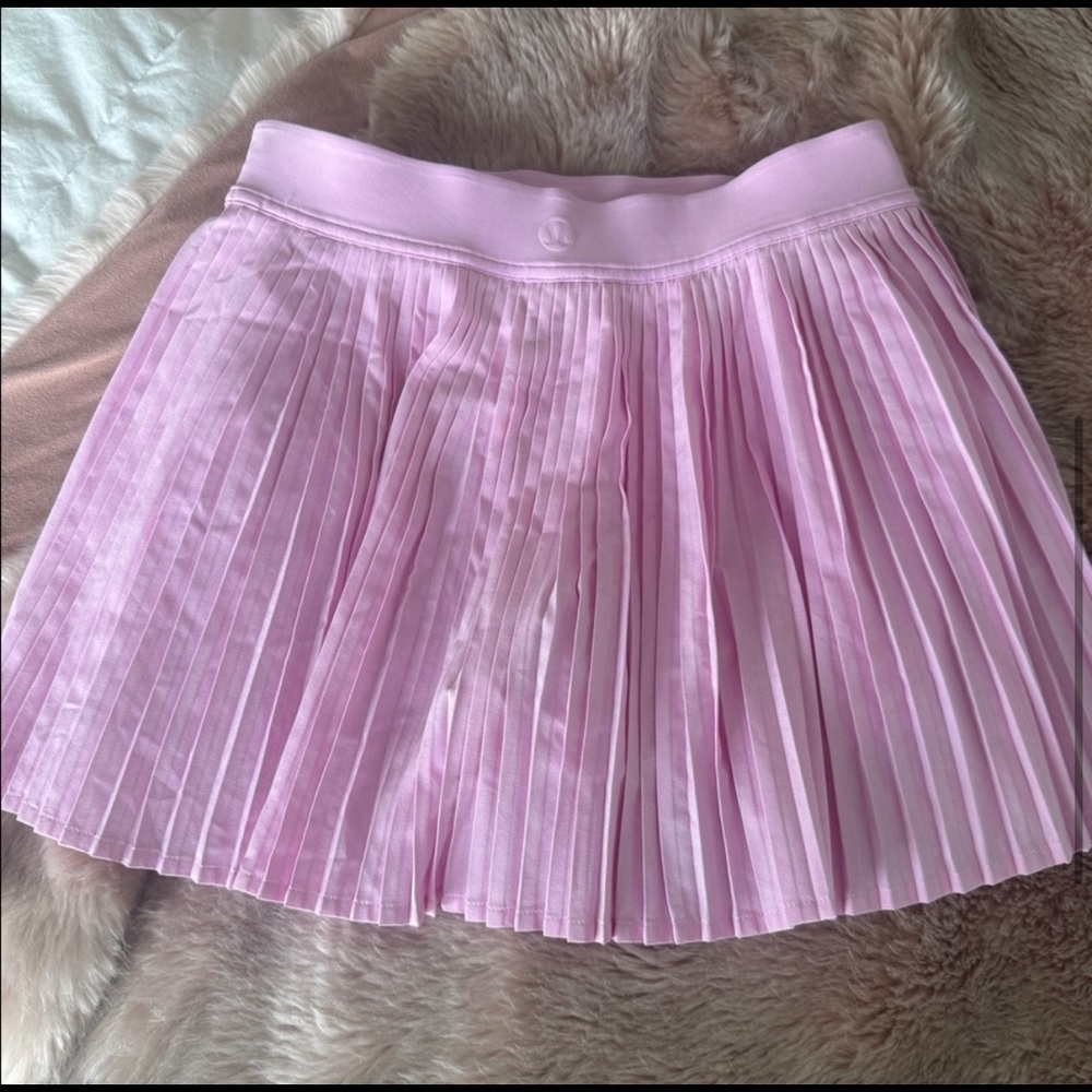 Varsity pleated tennis skirt